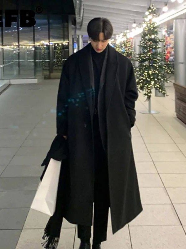 Korean Girls Lifestyle - Korean Style Men's Loose Casual Single-breasted