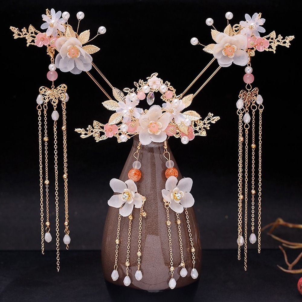 Hanbok Hair Pin - Ancient Hanfu Headdress Fairy Irregular Tassel