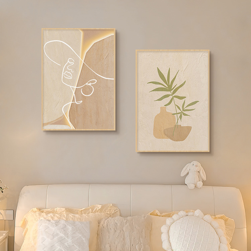 Wooden Cream Style Abstract Li - Korean Lifestyle Aesthetic incelemesi ve fiyatı