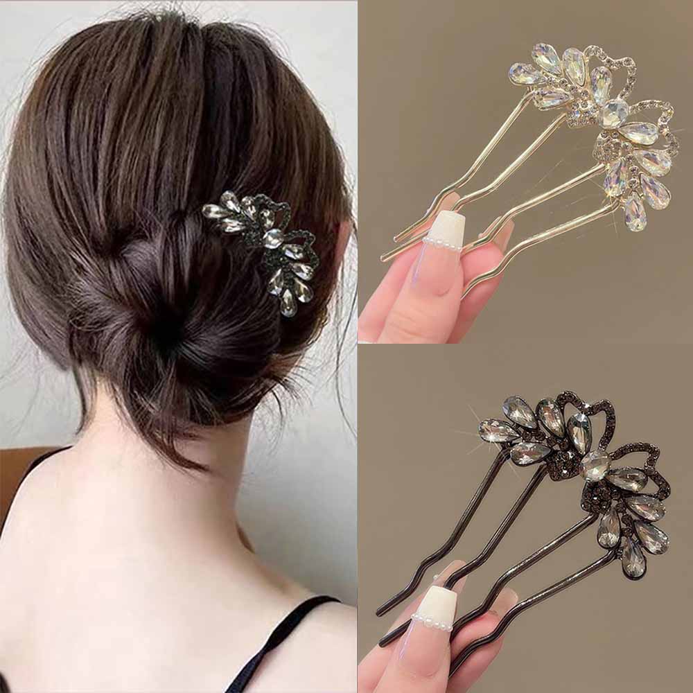 Fashion Rhinestones U-Shaped H - Hanbok Hair Pin incelemesi ve fiyatı