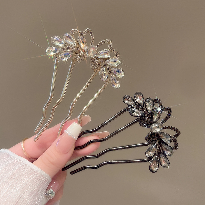 Fashion Rhinestones U-Shaped H - Hanbok Hair Pin incelemesi ve fiyatı