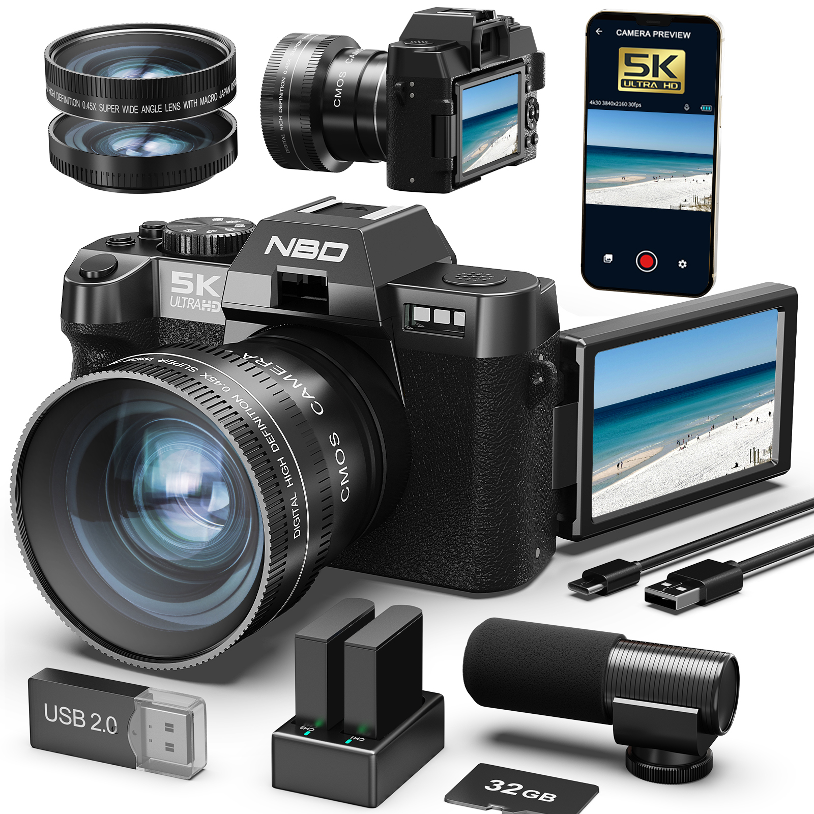 NBD Digital Cameras 5K&48MP Ph - Korean Lifestyle App incelemesi ve fiyatı