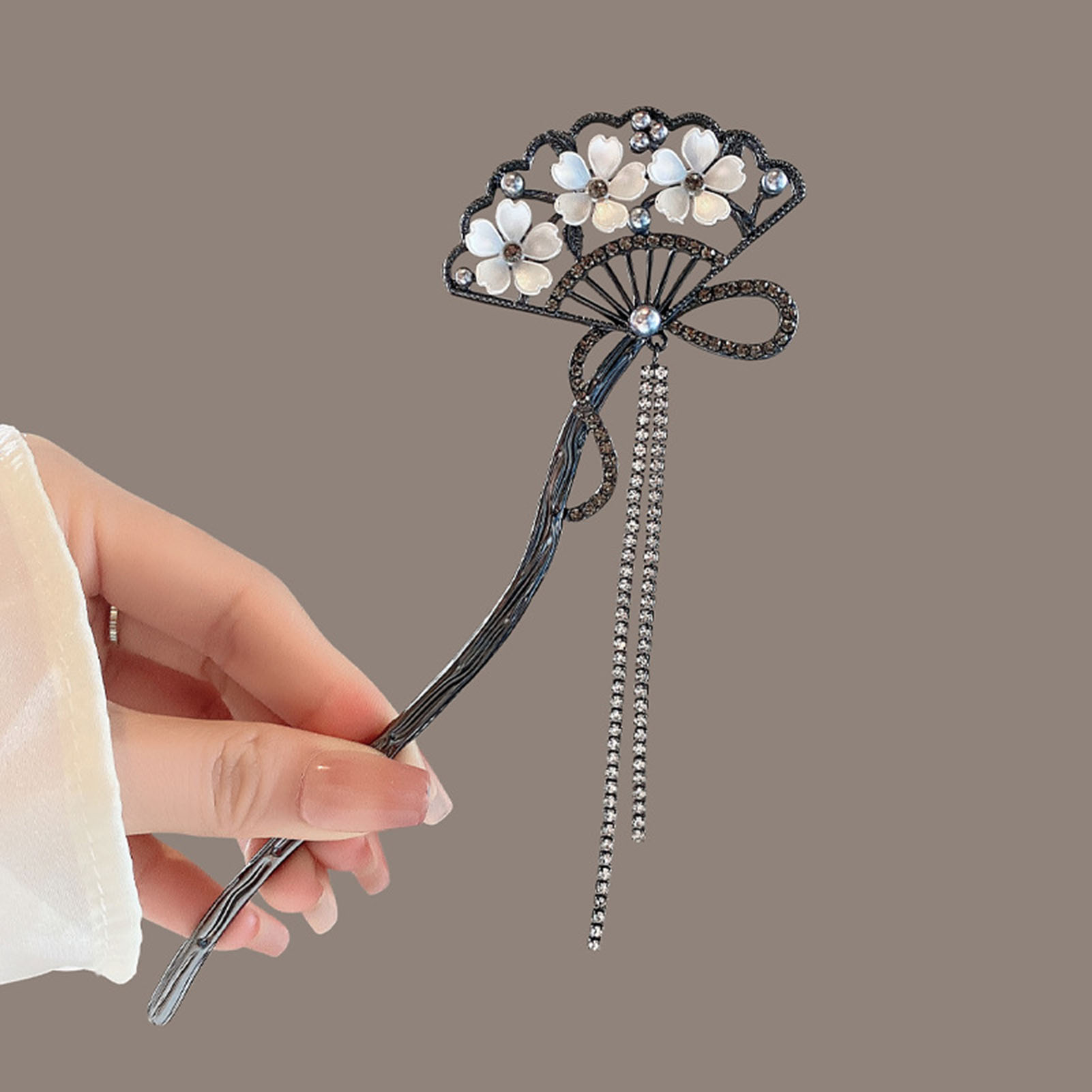 Vintage Flower Fan Shaped Hair - Hanbok Hair Pin incelemesi ve fiyatı